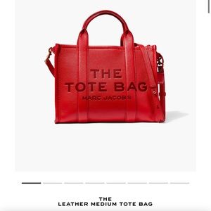 marc jacobs the leather medium tote bag